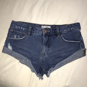 Free People Jean Shorts